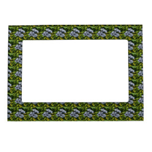 Delicate Blue Plumbago Blossom Painting Magnetic Photo Frame