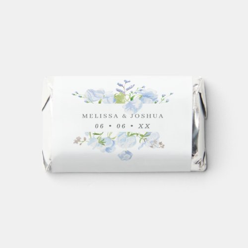 Delicate Blue Watercolor Floral Wedding 