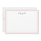 Delicate Blush Personalized Stationery Flat