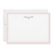 Delicate Blush Personalized Stationery Flat