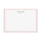 Delicate Blush Personalized Stationery Flat