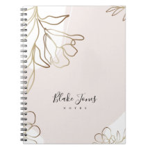 Delicate Blush Pink Personalized Notebook
