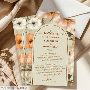 Delicate Boho Terracotta Beige Olive Sage Program