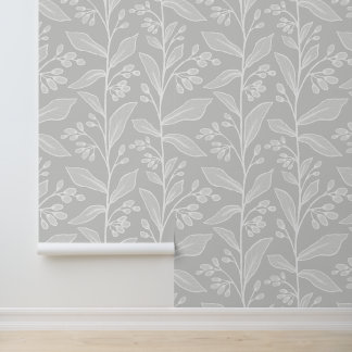 Delicate Botanic Reverie L7 Large White Plants Wal Wallpaper