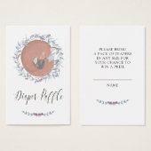 Delicate Botanical Fox Baby Shower (Front & Back)