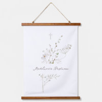 delicate bouquet Baptism sign