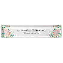 Delicate Bouquet Desk Name Plate Delicate Bouquet Desk Name Plate