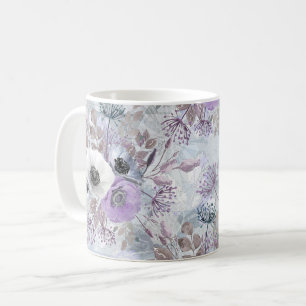 Delicate bouquet of anemones.  coffee mug