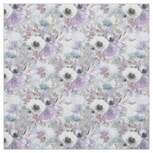 Delicate bouquet of anemones. fabric