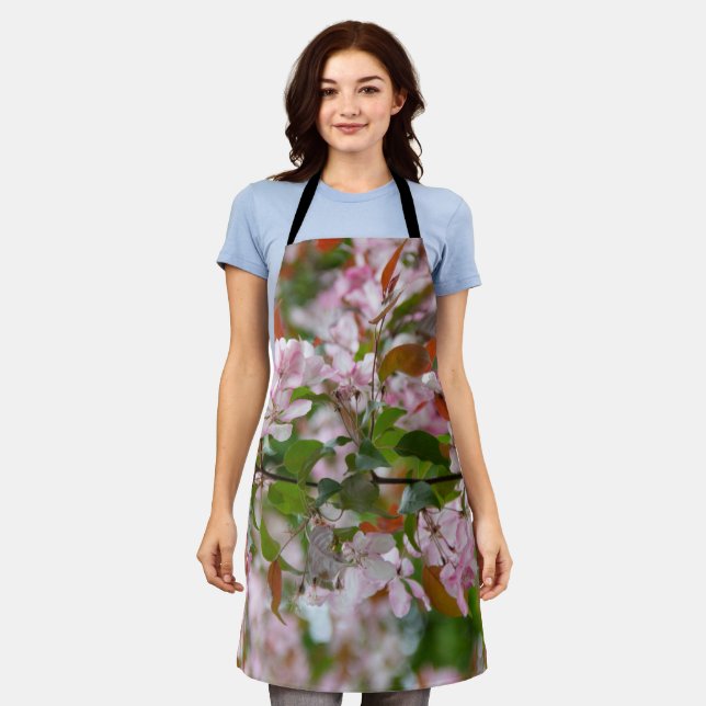 Delicate branch with flowers apple tree apron (Worn)