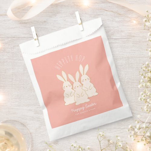 Delicate Bunnies Personalized Easter Favor Bag