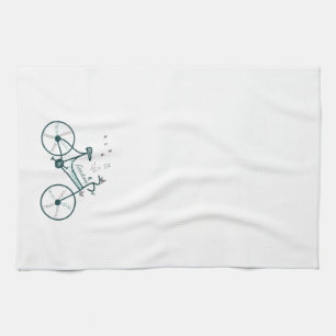 Delicate Butterflies Flowers and Freedom Bike fans Towel