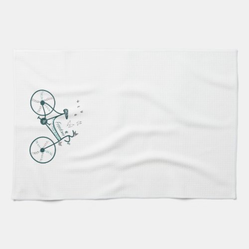 Delicate Butterflies Flowers and Freedom Bike fans Towel