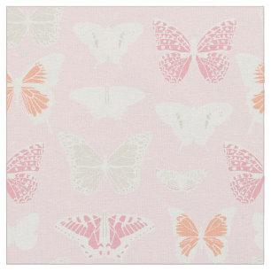 Delicate Butterflies Pattern Fabric