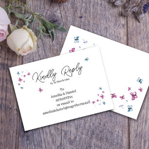 Delicate Butterfly RSVP Card