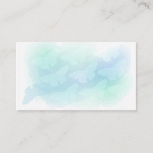 Delicate Butterfly Watercolor Background Business Card