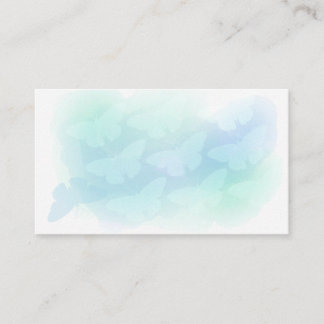 Delicate Butterfly Watercolor Background Business Card