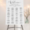Delicate Calligraphy Alphabetical Seating Chart