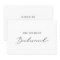 Delicate Calligraphy Bridesmaid Proposal Card