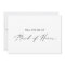 Delicate Calligraphy Maid of Honor Proposal Card