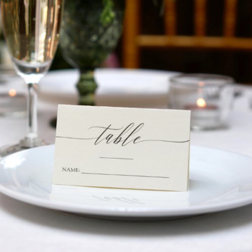 Delicate Calligraphy _ Names  Wedding Date Place Card