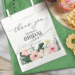 Delicate Calligraphy   Thank You Bridal Shower Favor Bag