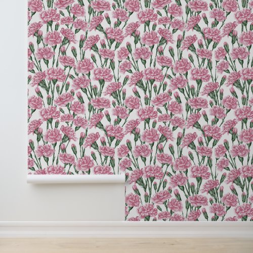Delicate Carnation Elegance Wallpaper Delicate Carnation Elegance Wallpaper
