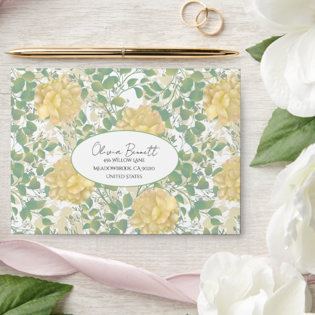 Delicate Charm Floral Envelope (Wedding)