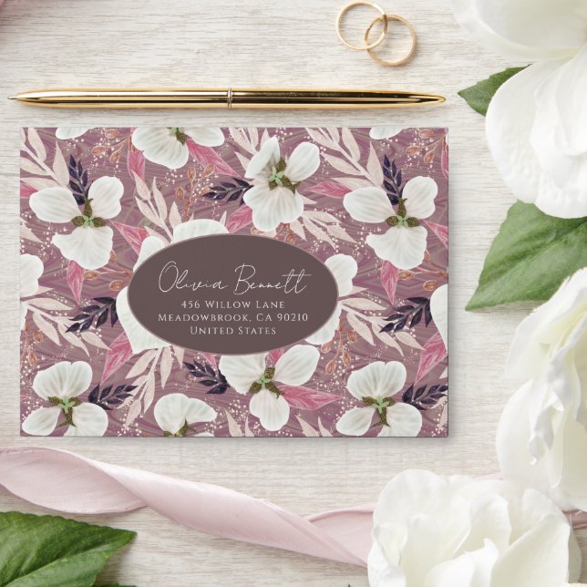 Delicate Charm Floral Envelope (Wedding)