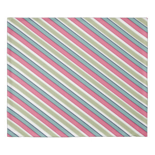 Delicate color stripes  duvet cover