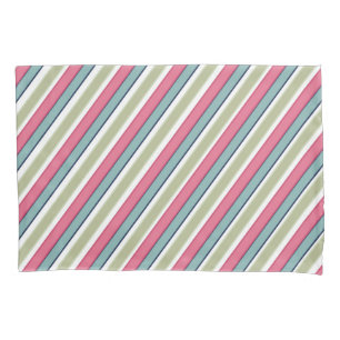 Delicate color stripes pillow case