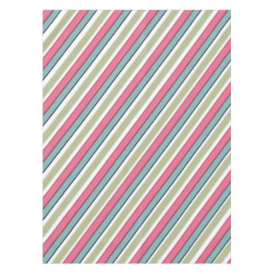 Delicate color stripes tablecloth