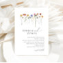 Delicate Colorful Wildflower | Wedding Invitation