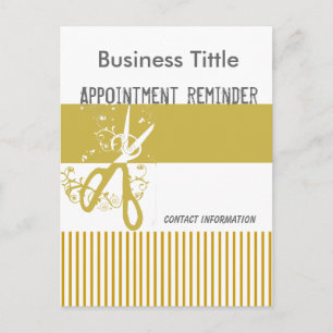Delicate Colors Salon Stylist Appointment Reminder Postcard