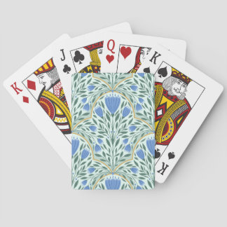 Delicate cornflowers poker cards