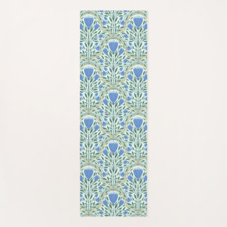 Delicate cornflowers yoga mat