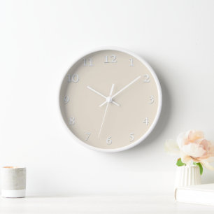 Delicate cream clock