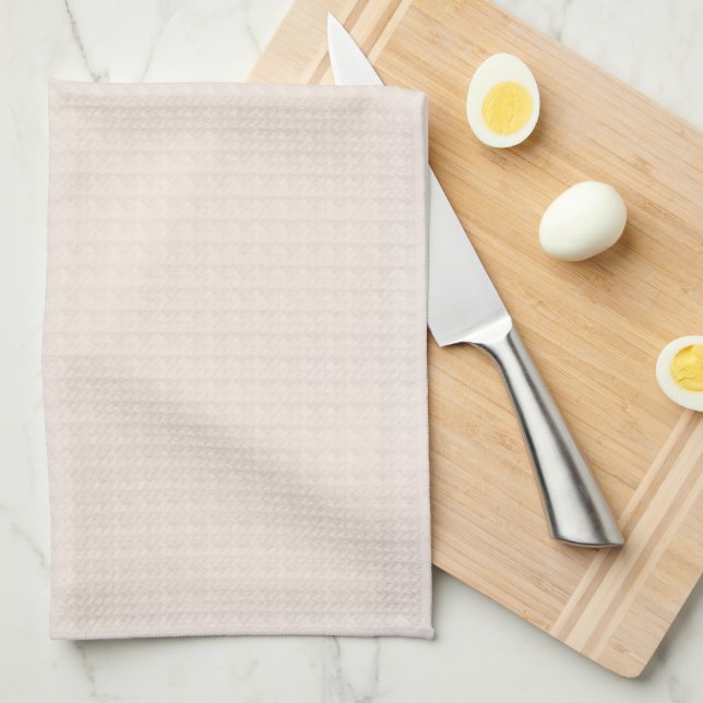 Delicate cream monochromatic  kitchen towel (Quarter Fold)