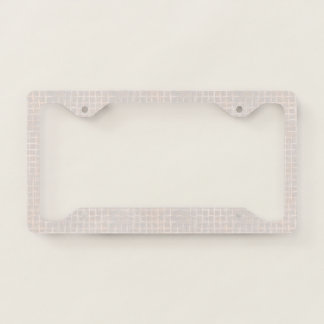 Delicate creamy textured. license plate frame