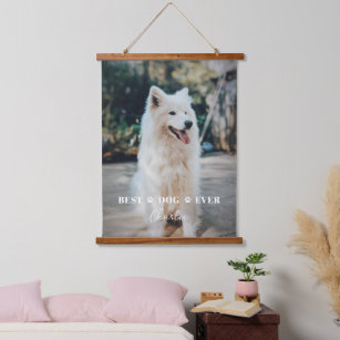 Delicate Customized Cat or Dog Photo and Name Hanging Tapestry