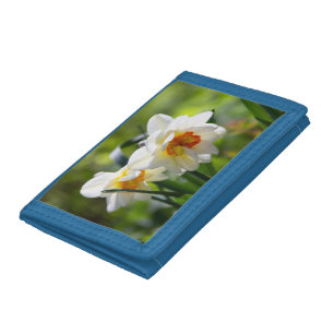 Delicate cute daffodils spring tri-fold wallet