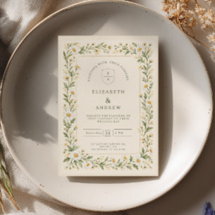 Delicate Daisy Garden Wedding Invitation