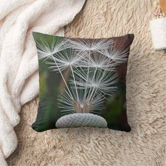 Delicate Dandelion Seeds  Throw Pillow