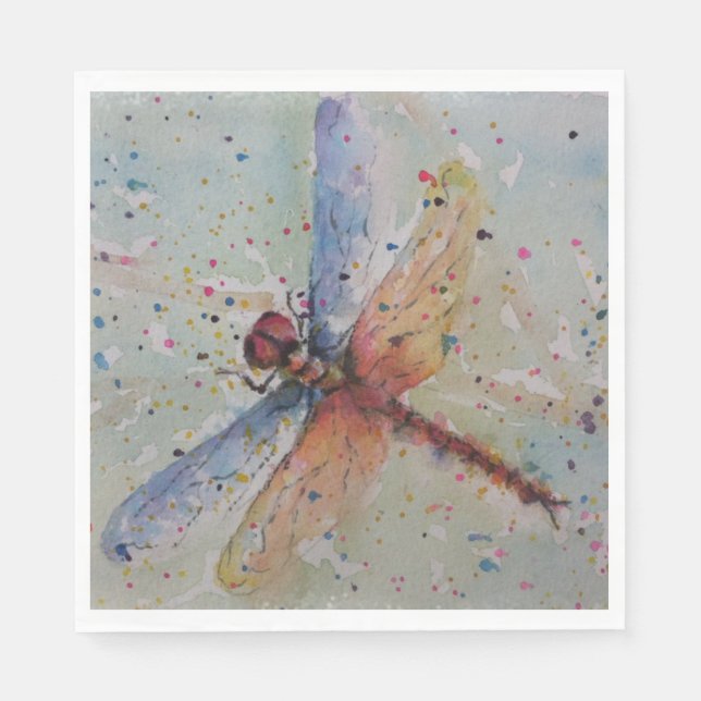 DELICATE DRAGON FLY  PARTY NAPKINS (Front)