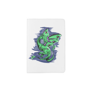 Delicate Dragon Luna Moth Passport Holder