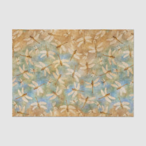 Delicate Dragonflies Watercolor Tissue Paper