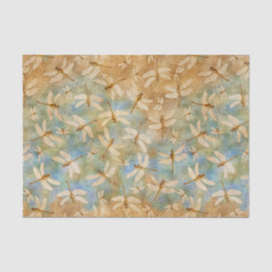 Delicate Dragonflies Watercolor Tissue Paper