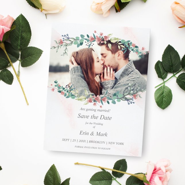 Delicate & Elegant 2 Tones Wildflowers Branches Postcard (Creator Uploaded)