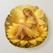 Delicate Elf on a Sunflower