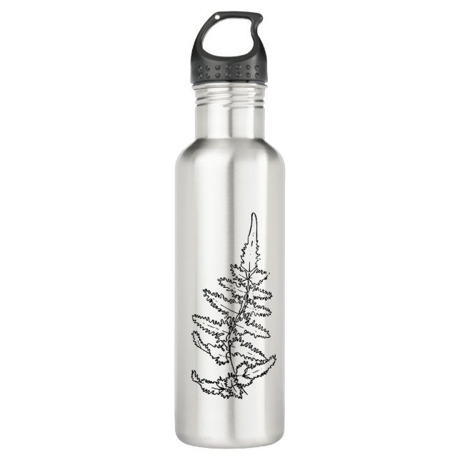 Delicate Fern Stainless Steel Water Bottle (Front)
